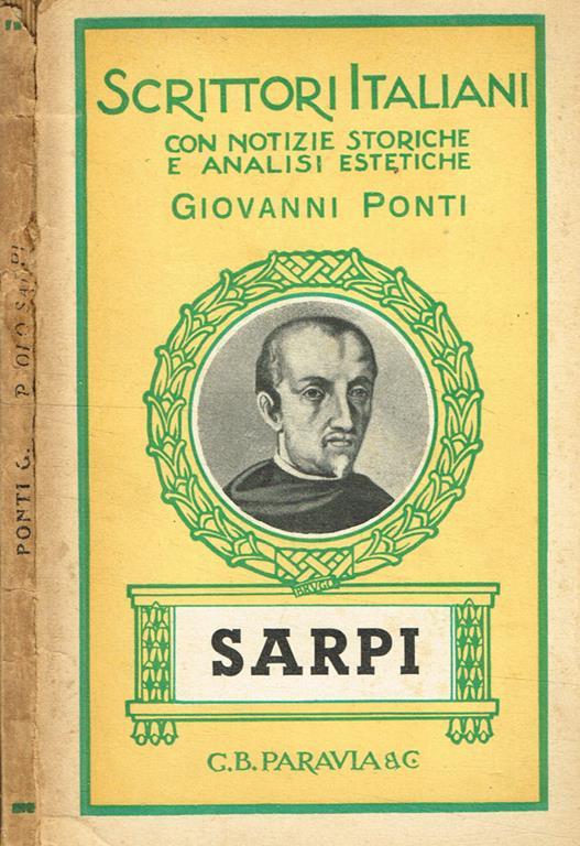 Paolo Sarpi 1552-1623 - Giovanni Ponti - copertina