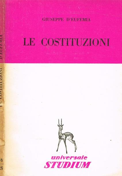 Le costituzioni - Giuseppe d'Eufemia - copertina