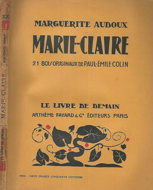 Marie-Claire - Marguerite Audoux - copertina