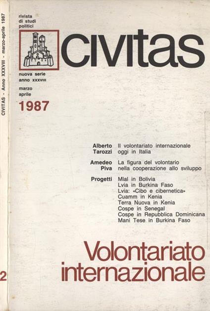 Civitas Anno XXXVIII n. 2. Rivista di studi politici - Paolo E. Taviani - copertina