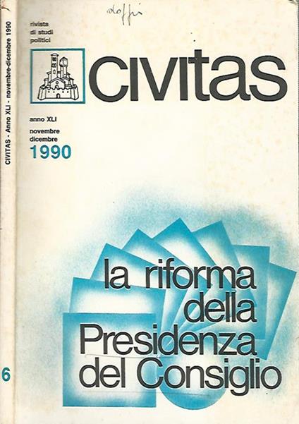 Civitas. La riforma della Presidenza del Consiglio - copertina