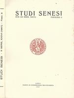 Studi senesi. XCIX (III serie, XXXVI) - Fascicolo n. 3