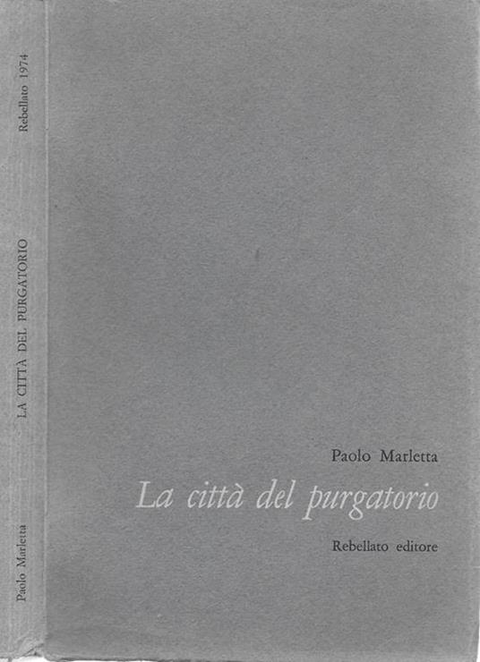 La città del purgatorio - Paolo Marletta - copertina