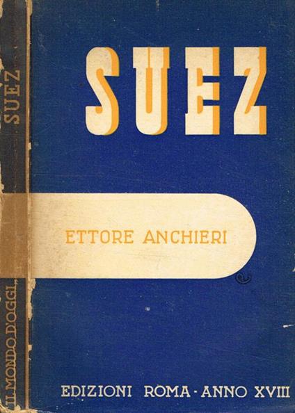 Suez - Ettore Anchieri - copertina