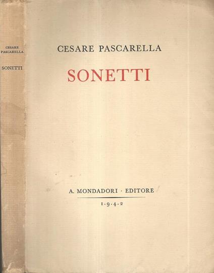 Sonetti - Cesare Pascarella - copertina