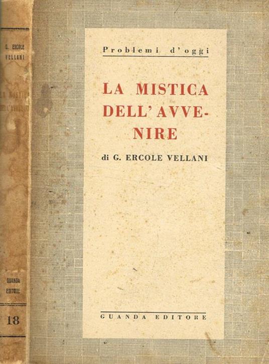 La mistica dell'avvenire - copertina