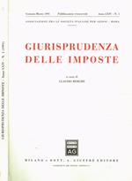 Giurisprudenza delle imposte anno LXIV n.1. Pubblicazione trimestrale delle Associazioni fra le Società Italiane per Azioni-Roma