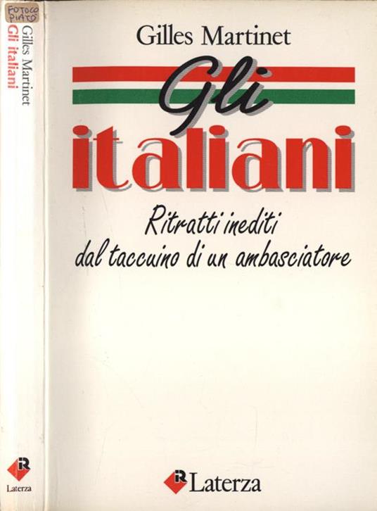 Gli italiani. Ritratti inediti dal taccuino di un ambasciatore - Gilles Martinet - copertina