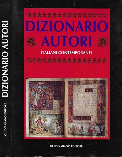 Dizionario Autori. Italiani contemporanei - copertina