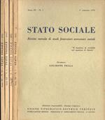 Stato sociale Anno XV n. 1 - 7 - 9 - 12. Rivista mensile di studi finanziari economici sociali