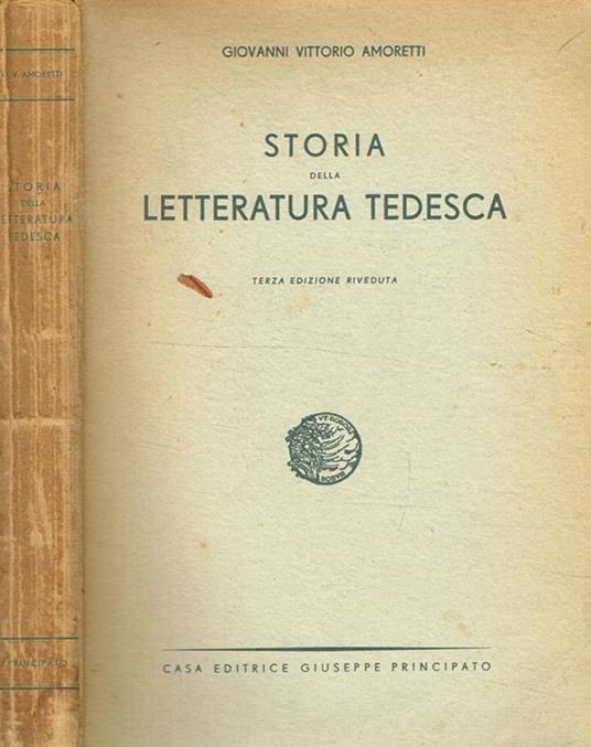 Storia della letteratura tedesca - Giovanni Vittorio Amoretti - copertina