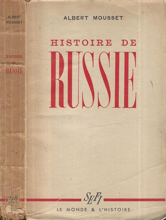 Histoire de Russie - Albert Mousset - copertina