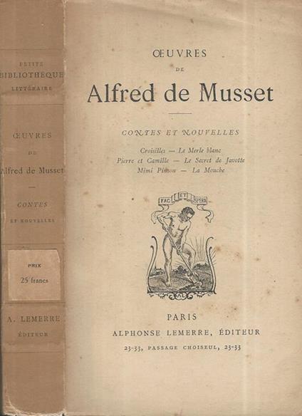 Contes et nouvelles - Alfred de Musset - copertina