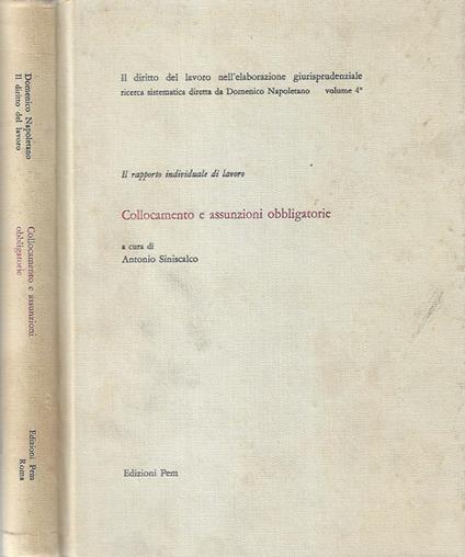 Collocamento e assunzioni obbligatorie - copertina