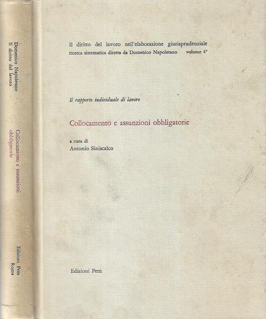 Collocamento e assunzioni obbligatorie - copertina