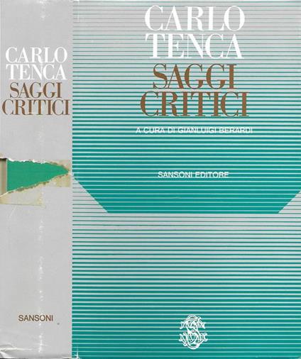 Saggi critici - Carlo Tenca - copertina