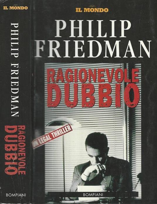 Ragionevole dubbio - Philip Friedman - copertina