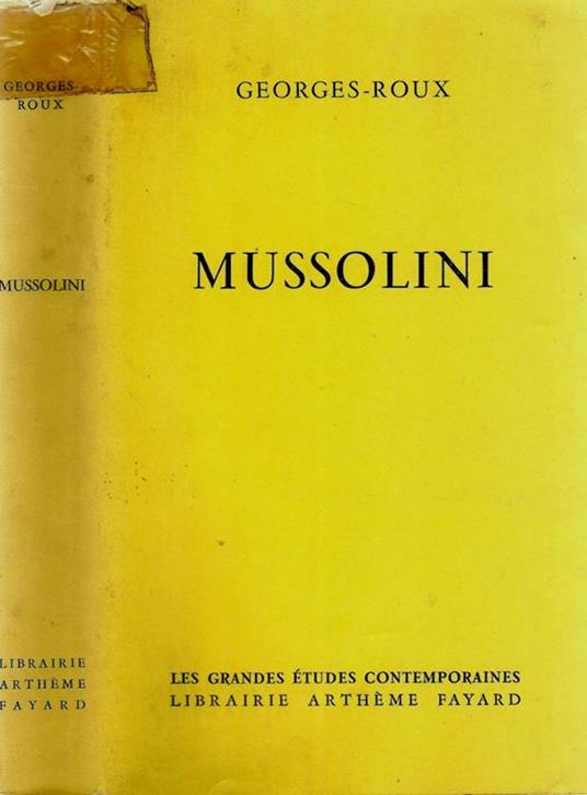 Mussolini - copertina