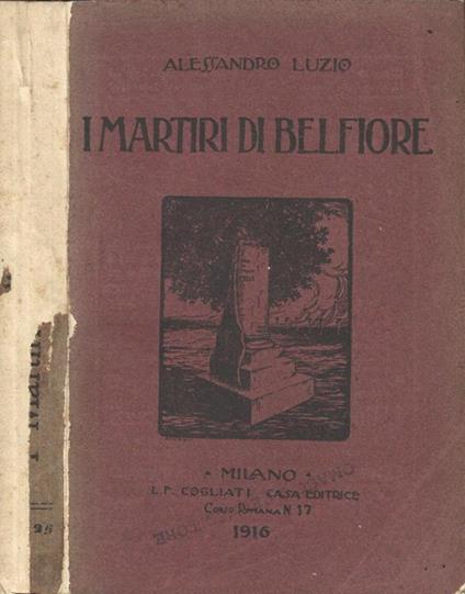 I Martiri di Belfiore e il loro processo. Narrazione storica documentata - Alessandro Luzio - copertina