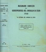 Massimario completo della giurisprudenza del Consiglio di Stato 1960. la settimana del consiglio di Stato