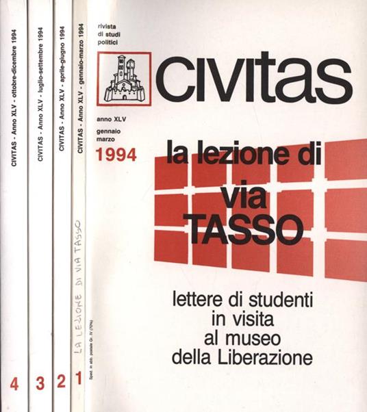 Civitas Anno 1994 n. 1 - 2 - 3 - 4 - copertina