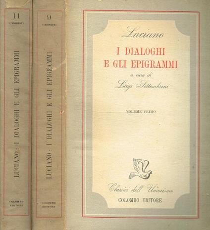 I dialoghi e Gli epigrammi vol.I III - Luciano di Samosata - copertina