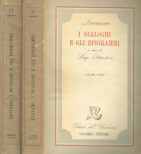 I dialoghi e Gli epigrammi vol.I III - Luciano di Samosata - copertina