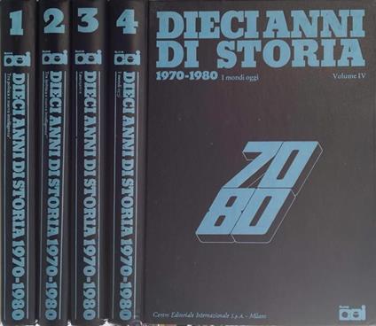 Dieci anni di storia 1970-1980 - copertina