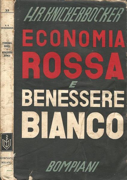 Economia rossa e benessere bianco - copertina