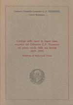 Catalogo delle opere in lingua russa acquisite dal Gabinetto G. P. Vieusseux nel primo secolo della sua attività (1819-1919)