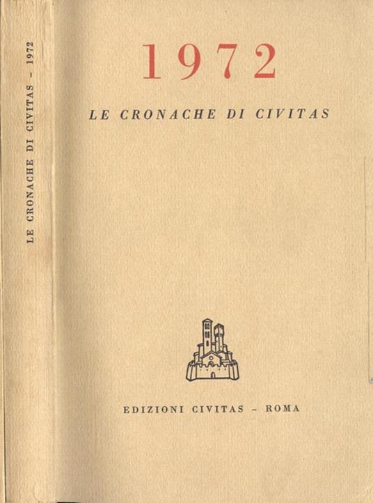 Le cronache di Civitas 1972 - copertina