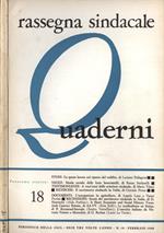 Rassegna sindacale Quaderni Anno VI n. 18