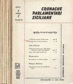 Cronache Parlamentari siciliane Anni I n. 2 - 4 - 5 - 6 - 7 - 8 - 9