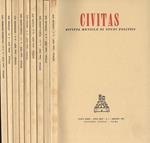 Civitas Anno XXIV n. 1, 2, 3 - 4, 5, 6, 7 - 8, 9, 10, 11 - 12. Rivista mensile di studi politici