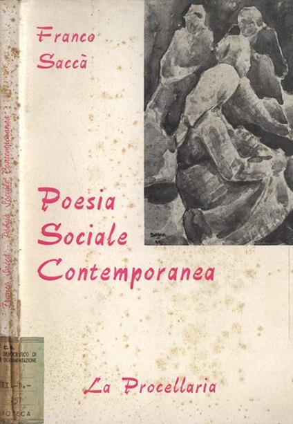 Poesia sociale contemporanea - Franco Saccà - copertina