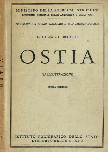 Ostia - G. Carlo Calza - copertina