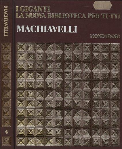 Machiavelli - copertina