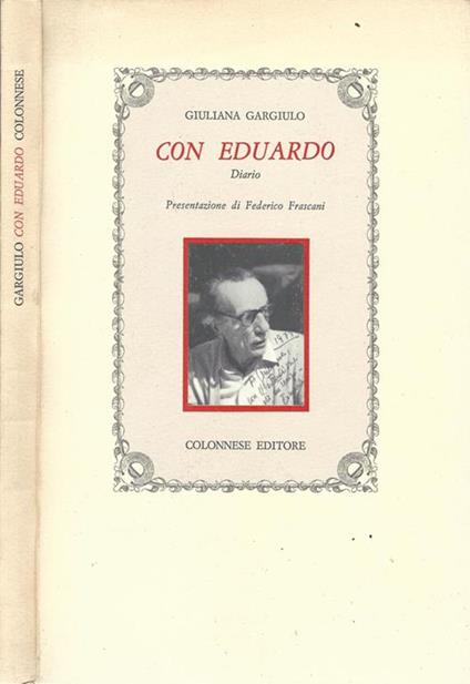 Con Eduardo. Diario - Giuliana Gargiulo - copertina