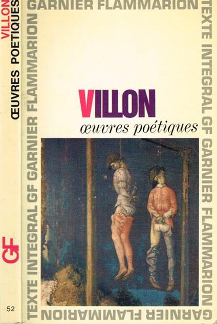 Oeuvres poétiques - François Villon - copertina