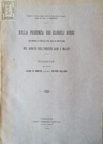 Sulla presenza dei globuli rossi colorabili a fresco col bleu di mitilene nel sangue degl'individui sani e malati