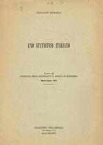 Uno statistico italiano. Estratto dal Giornale degli economisti e annali di economia marzo-aprile 1974