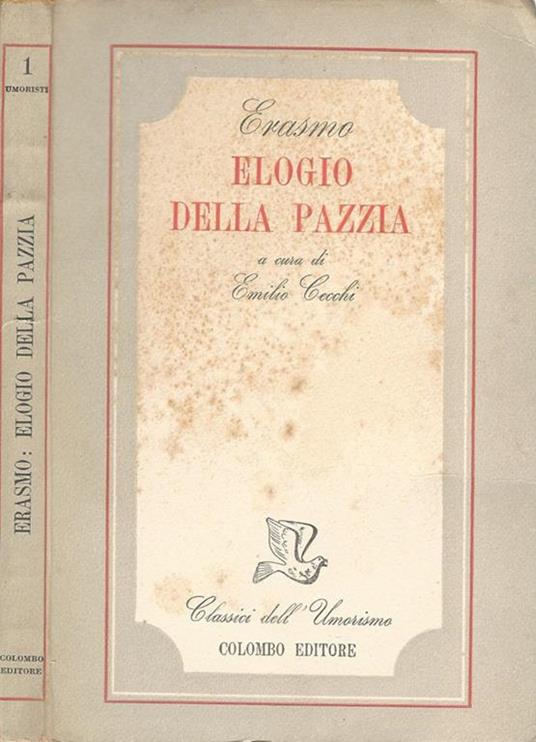 Elogio della pazzia - Erasmo da Rotterdam - copertina