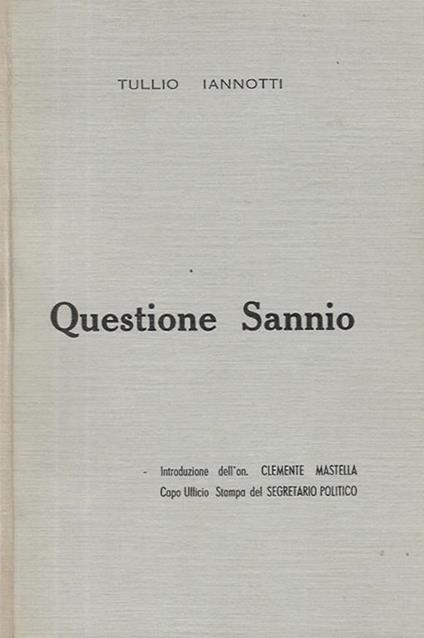 Questione Sannio - Tullio Iannotti - copertina