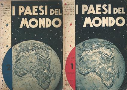 I Paesi del Mondo. Bollettino della R. Società Geografica Italiana. N. 1 e 2. - Anno 1941 - copertina