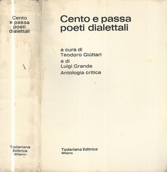 Cento e passa poeti dialettali - Teodoro Giuttari - copertina