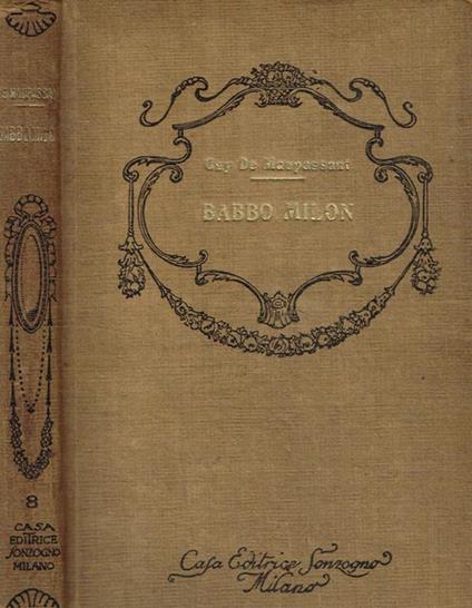 Babbo Milon (Le pere Milon) - Guy de Maupassant - copertina