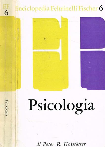 Psicologia - Peter R. Hofstatter - copertina