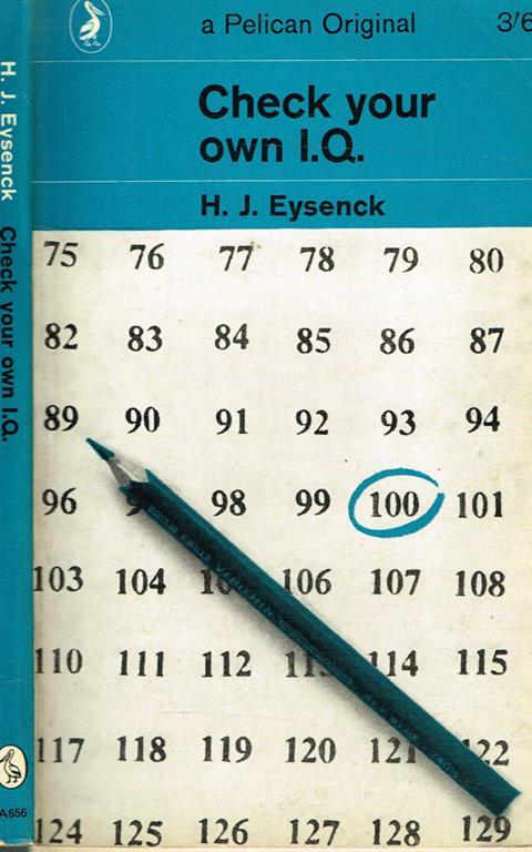 Check your own I.Q - H. J. Eysenck - copertina