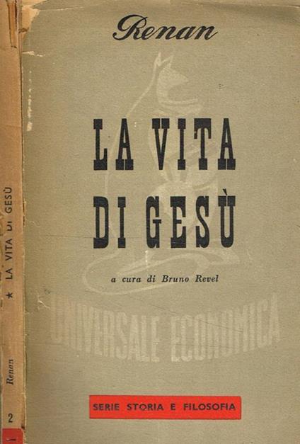 La vita di Gesù - Ernest Renan - copertina