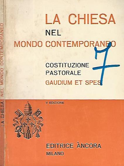 La Chiesa nel mondo contemporaneo. Costituzione pastorale Gaudium et Spes - copertina